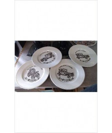 ASSIETTES DECO VOITURES D’AUTREFOIS X4 