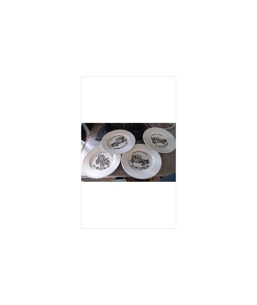 ASSIETTES DECO VOITURES D’AUTREFOIS X4 