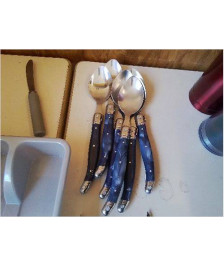 LOT DE 6 COUVERT BLEU MARINE 