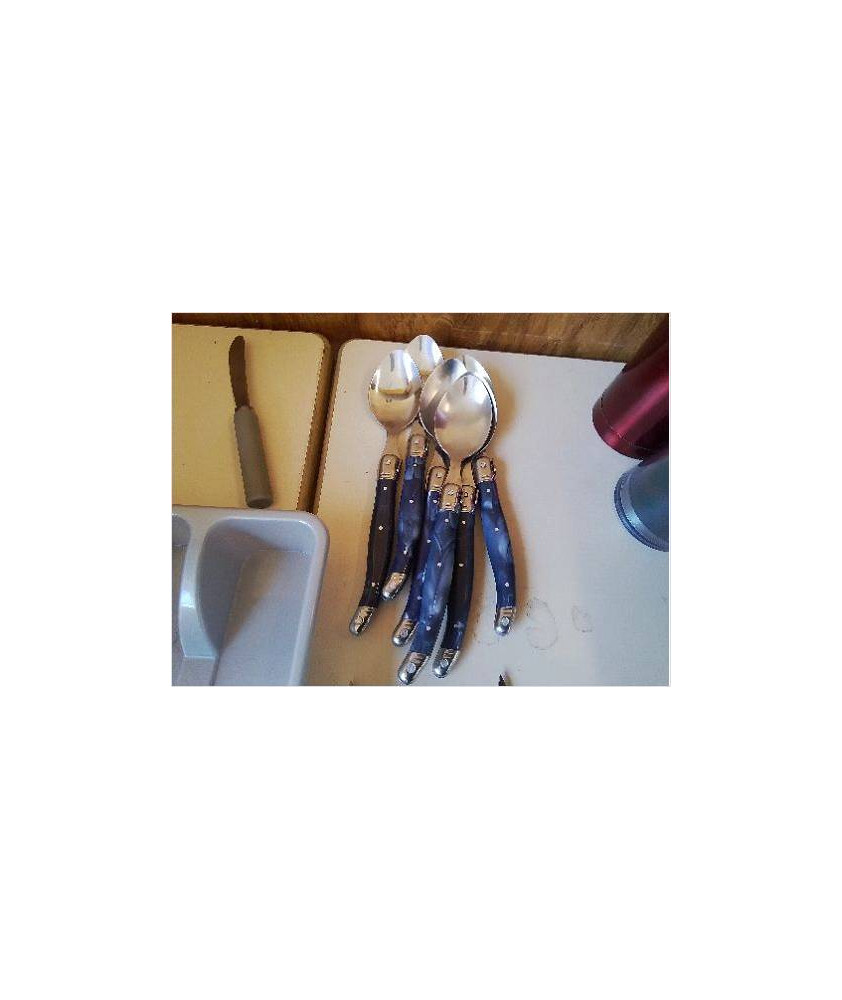 LOT DE 6 COUVERT BLEU MARINE 