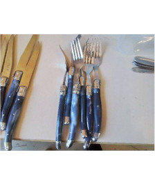 LOT DE 6 COUVERT BLEU MARINE 