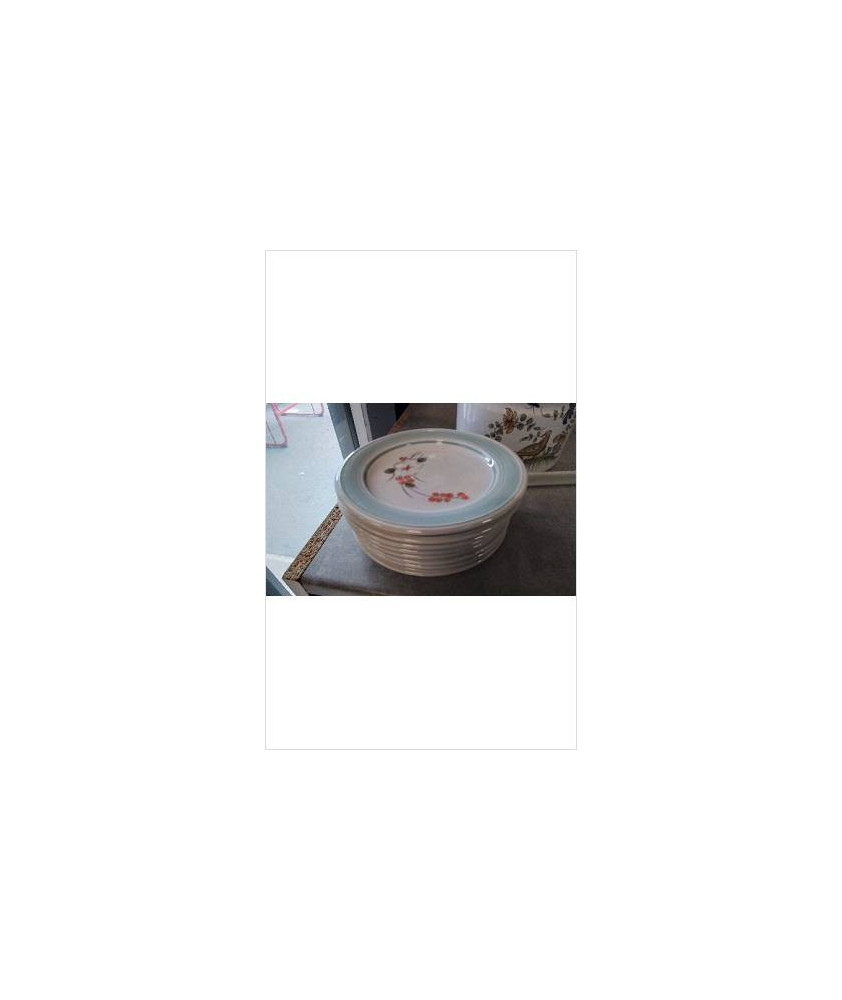 ASSIETTES A DESSERT FLEURS LE LOT