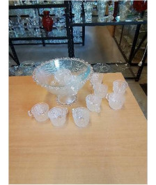 SERVICE A PUNCH VERRE 10 PIÈCES MASSERINI BAROCCO ITALY 