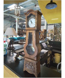 HORLOGE MINIATURE BOIS SCULPTÉ LA PENDULINE PAR SERAMM