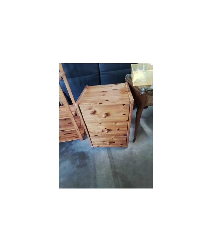 CAISSON A ROULETTES PIN 3 TIROIRS 