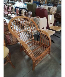 FAUTEUIL ROTIN ET VANNERIE 