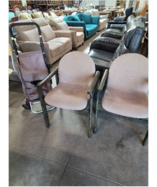 FAUTEUIL BOIS VERT ASSISE TISSU BEIGE