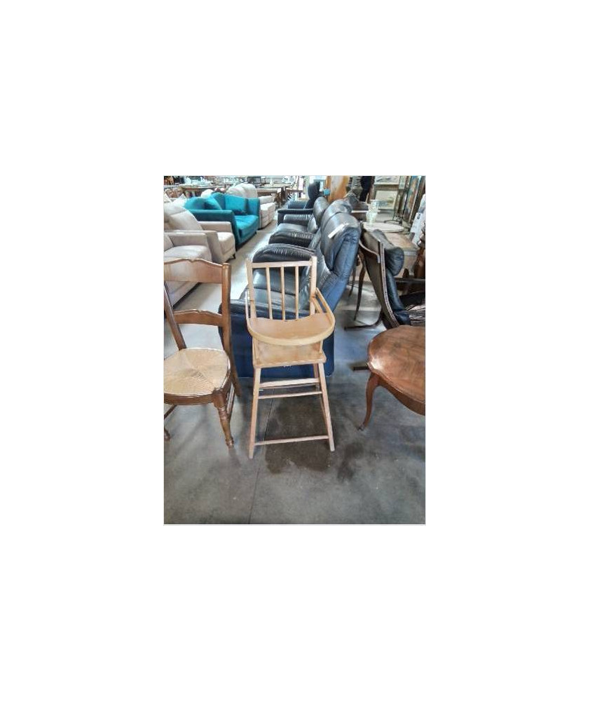 CHAISE HAUTE BÉBÉ BOIS CLAIR ANNÉES 50