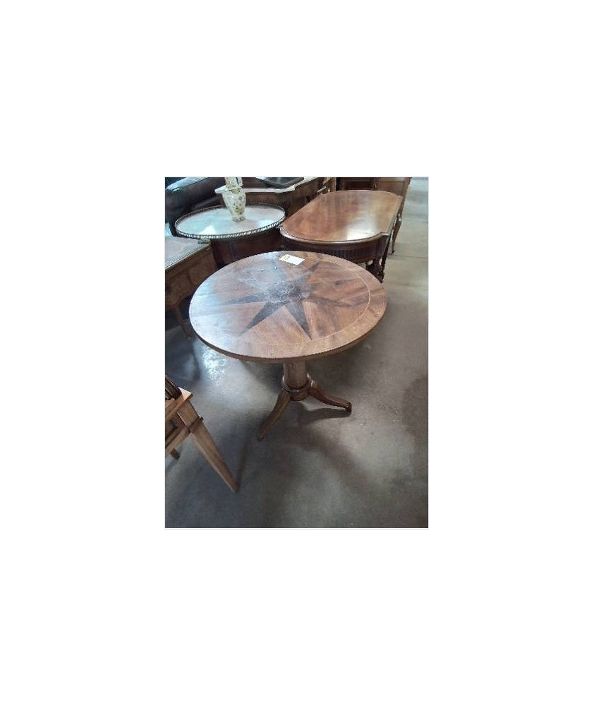 GUERIDON ROND TRIPODE BASCULANT SUR PIED FUT CENTRAL TRIPODE STYLE EMPIRE GUERIDON ROND TRIPODE BASCULANT SUR PIED FUT CENTRAL TRIPODE STYLE EMPIRE