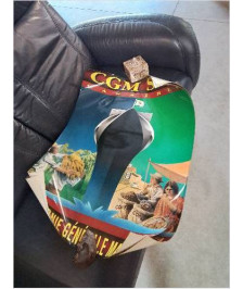 AFFICHE COMPAGNIE GÉNÉRALE MARITIME CGM SUD CARAÏBES 80X60CM 