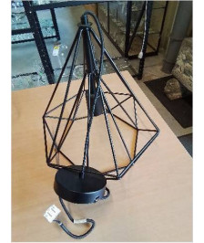 LUSTRE CAGE MÉTAL NOIR INSPIRE