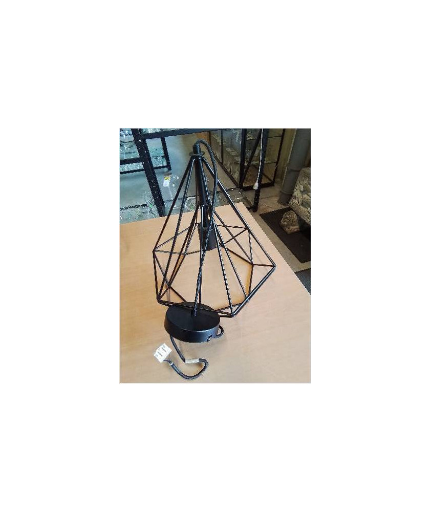 LUSTRE CAGE MÉTAL NOIR INSPIRE
