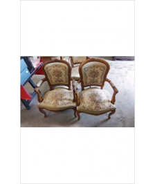 FAUTEUIL BOIS TISSUS EN L’ETAT 