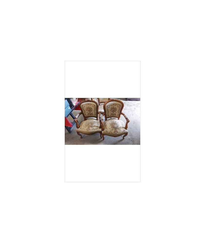 FAUTEUIL BOIS TISSUS EN L’ETAT 