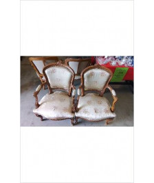 FAUTEUIL BOIS TISSU EN L’ETAT 