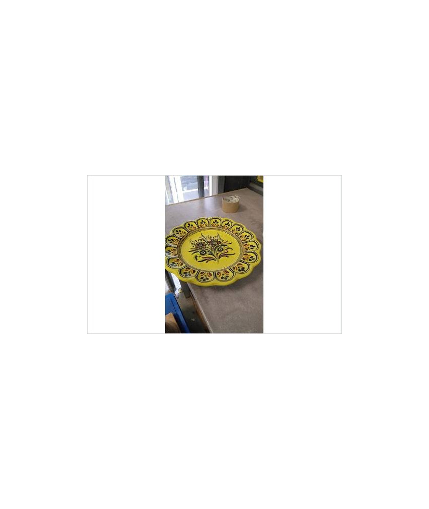 PLAT DECO JAUNE 