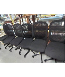 CHAISE DE BUREAU A ROULETTES RÉSINE ET TISSU NOIR IKEA FLINTAN