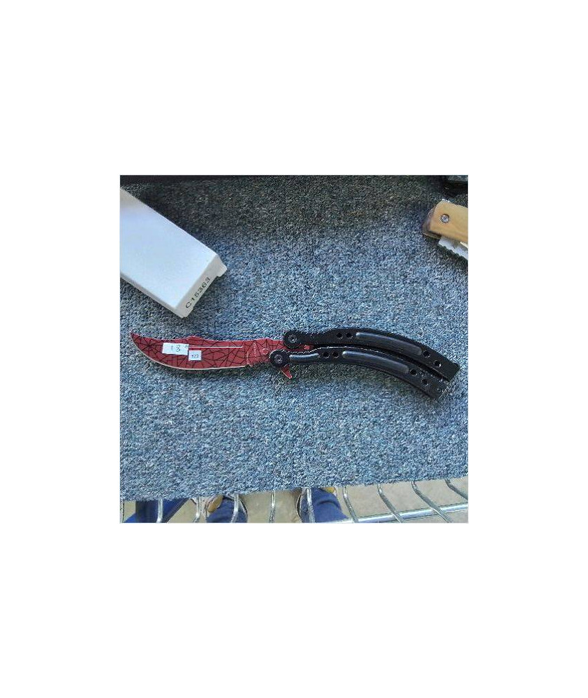 177 COUTEAU PAPILLON ROUGE