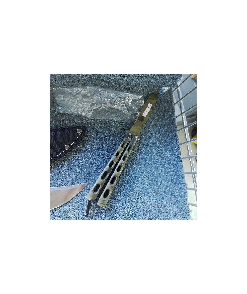 287 COUTEAU PAPILLON CAMOUFLAGE