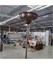 LAMPADAIRE HALOGENE BOIS LAITON