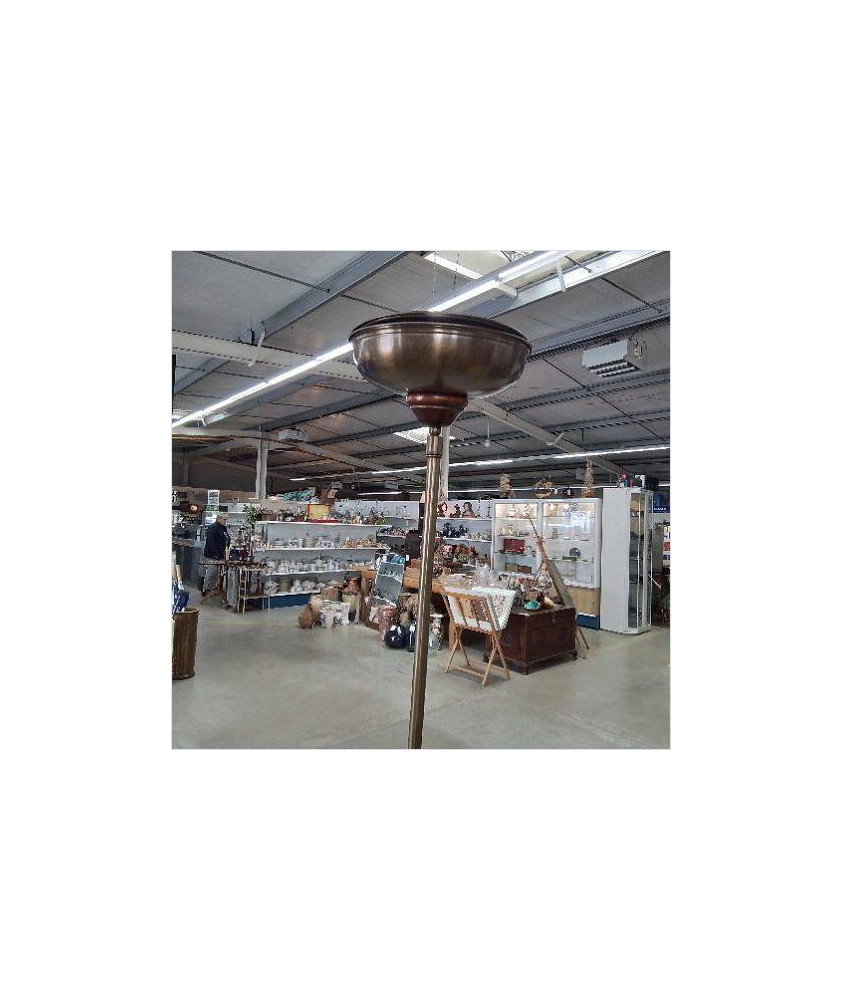 LAMPADAIRE HALOGENE BOIS LAITON