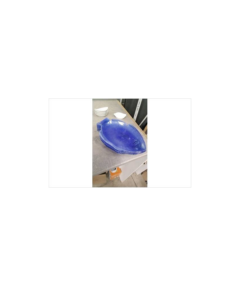 ASSIETTES POISSON PLASTIQUE 