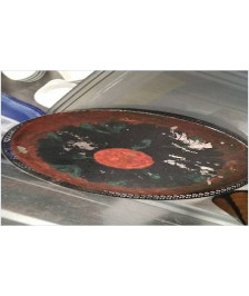 PLATEAU ROND METAL 
