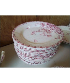 LOT DE 6 ASSIETTES TERRE DE FER