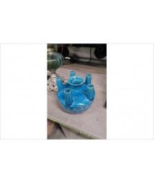 VASE BOUQUETIERE BLEU