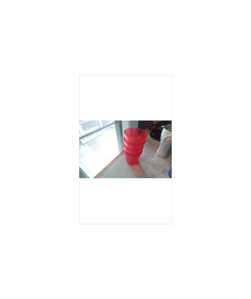 VERRE PLASTIQUE ROUGE LE LOT