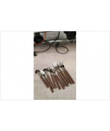 FOURCHETTE / PETITE CUILLERE MARRON LE LOT