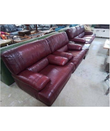 FAUTEUIL CUIR POURPRE 