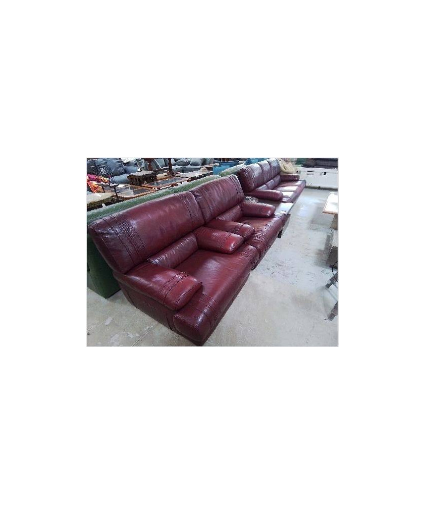 FAUTEUIL CUIR POURPRE 