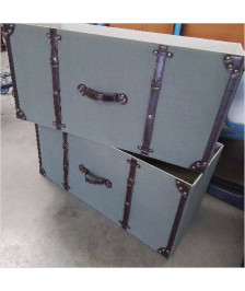 COFFRE TISSU STYLE COLONIAL