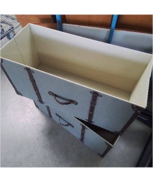 COFFRE TISSU STYLE COLONIAL