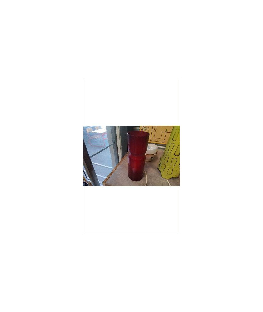 LAMPE VERRE ROUGE 