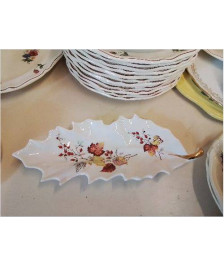 VIDE POCHE FEUILLE EN PORCELAINE 