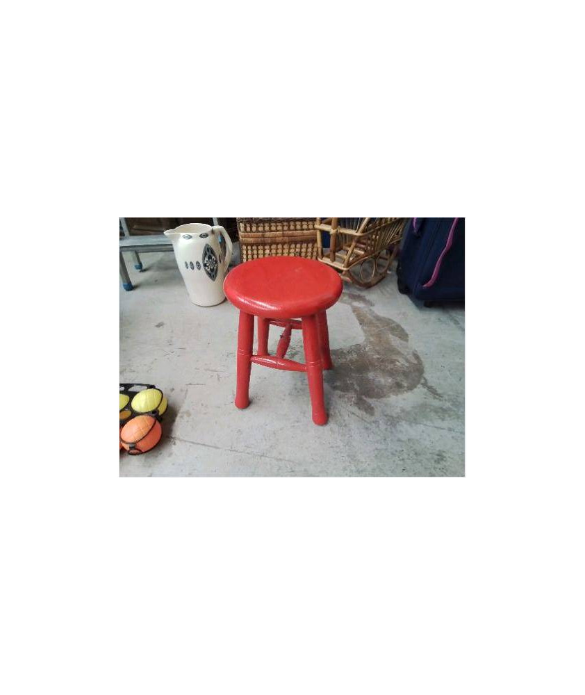 MINI TABOURET ROUGE
