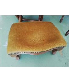 REPOSE PIED VELOURS JAUNE