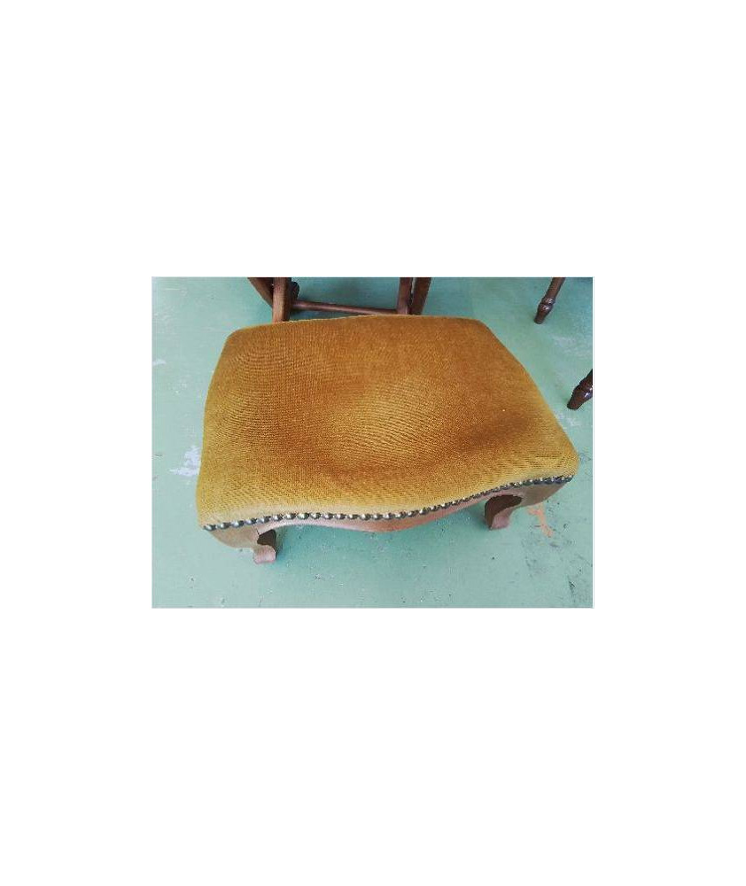 REPOSE PIED VELOURS JAUNE