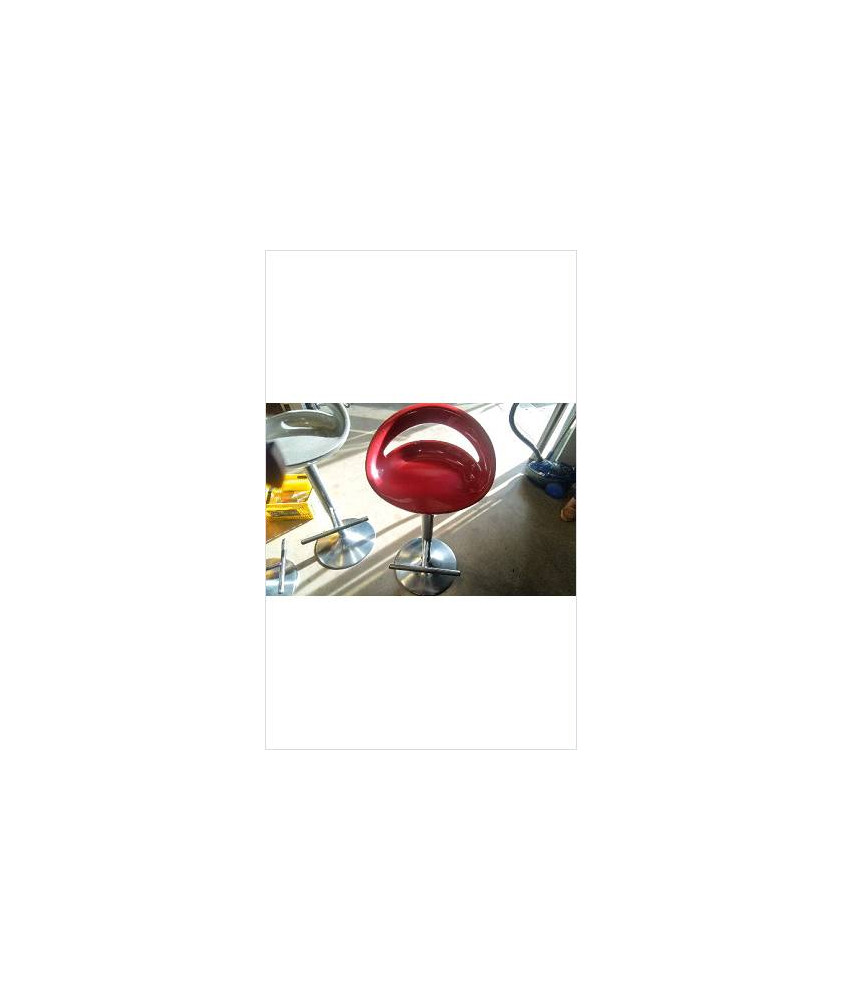 TABOURET DE BAR ROUGE - EN ÉTAT 