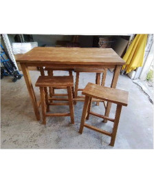 SET REPAS EN BOIS RECYCLÉ REF AL33-HL