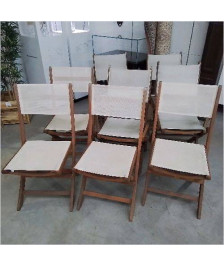 ENSEMBLE 4 FAUTEUILS 4 CHAISES DE JARDIN 