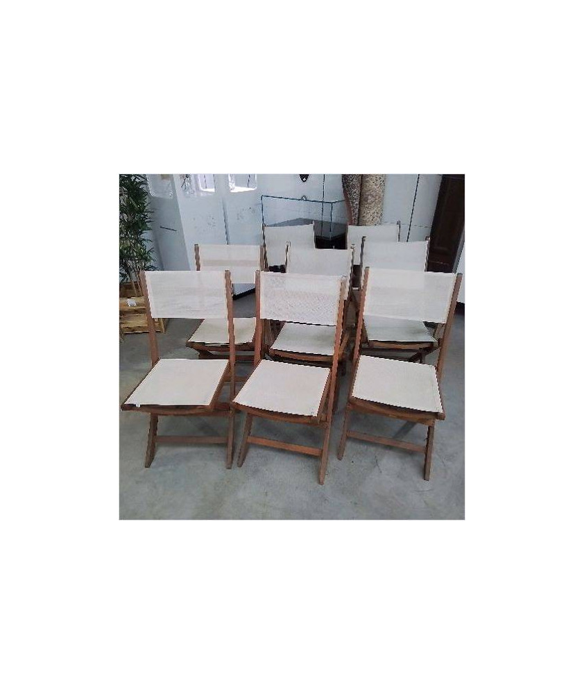 ENSEMBLE 4 FAUTEUILS 4 CHAISES DE JARDIN 