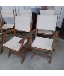 ENSEMBLE 4 FAUTEUILS 4 CHAISES DE JARDIN 