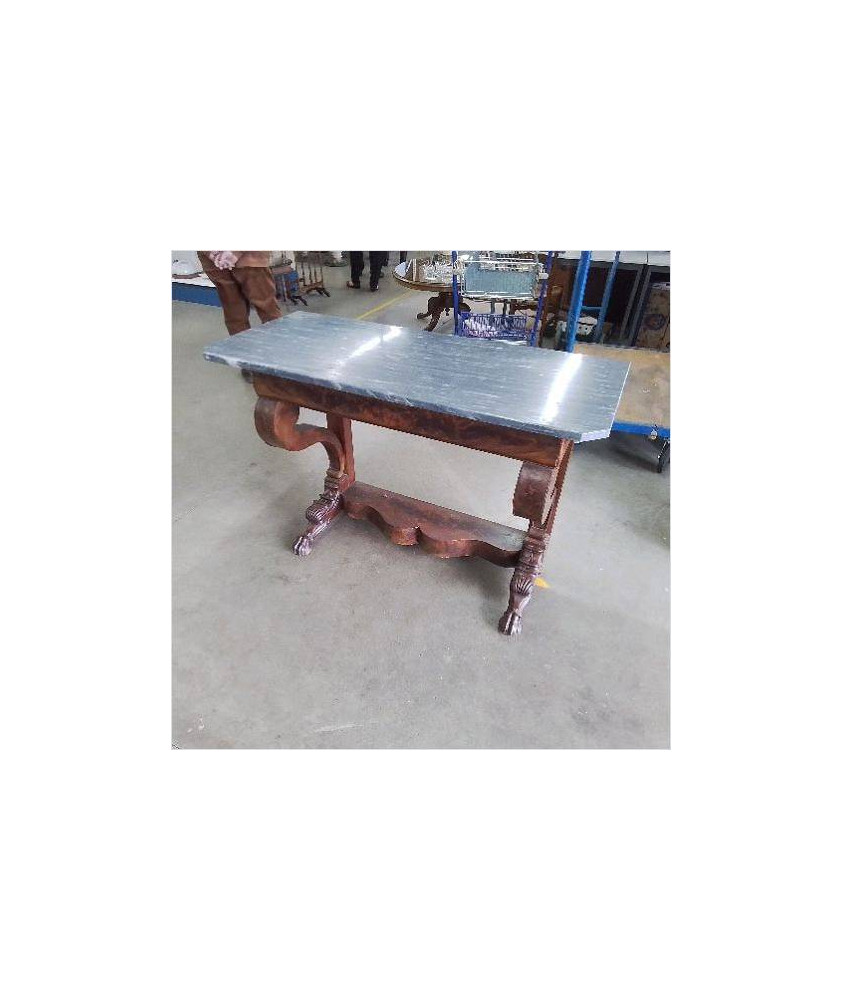 CONSOLE DESSUS MARBRE GRIS 