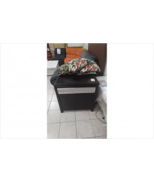 COFFRE D ANGLE NOIR ORIENTAL