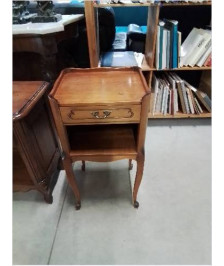 CHEVET  BOIS CLAIR 1 TIROIR 1 NICHE STYLE LOUIS XV