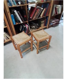 TABOURET PIN PAILLE