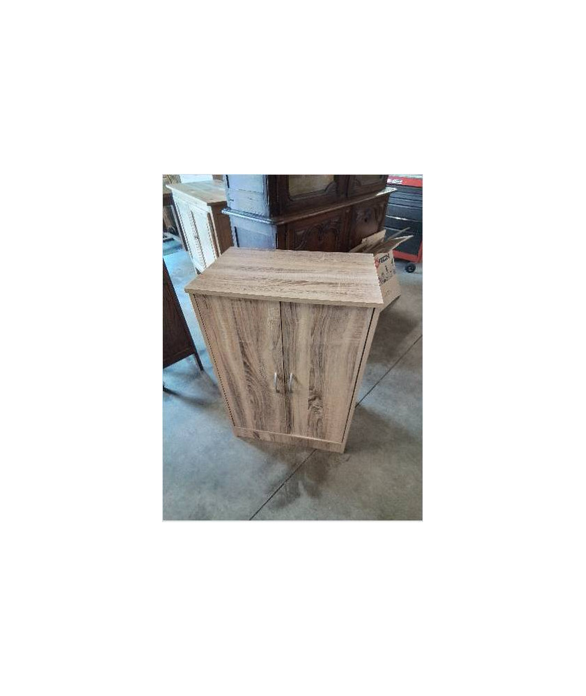 BUFFET BOIS CLAIR 2 PORTES BATTANTES